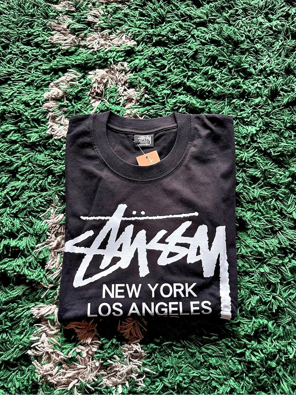 Stussy Dover Street Market Graphic Short Sleeve Tee in Black